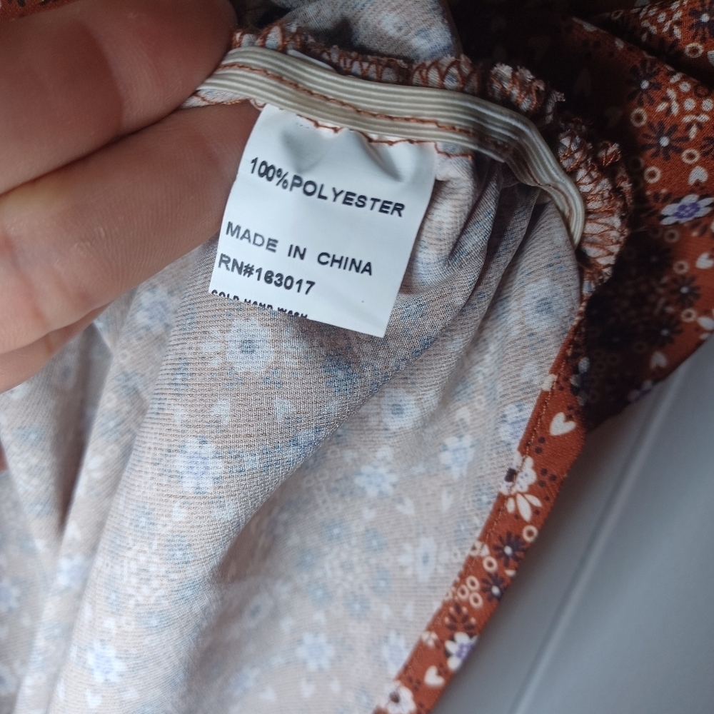 Princess Polly Floral Mini Dress - Brown and White - Picture 3 of 6